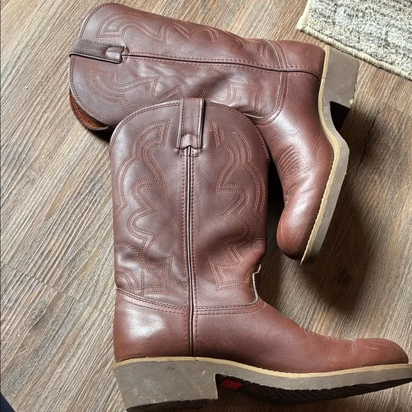 Durango Men's Tan Leather Western Boots - Picture 6 of 7